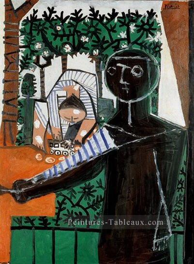 Paloma devant le jardin 1953 cubisme Pablo Picasso Peintures à l'huile